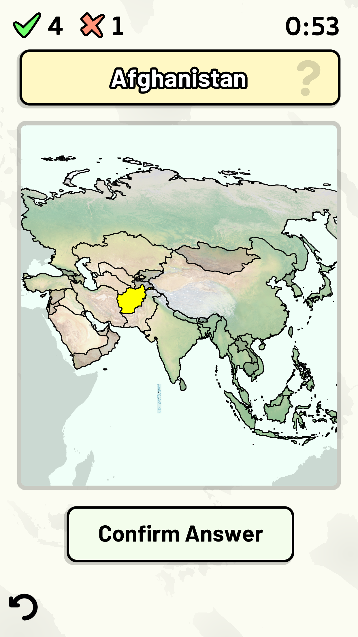 Countries of Asia Quiz