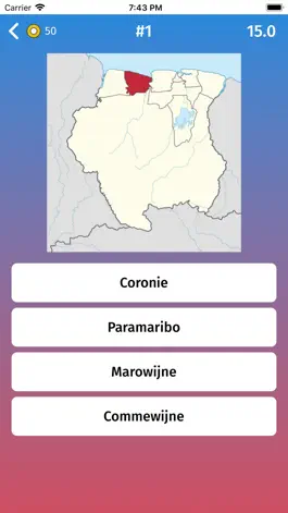 Game screenshot Suriname: Provinces Quiz Game hack