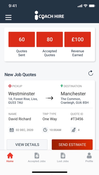 iCoachHire Screenshot