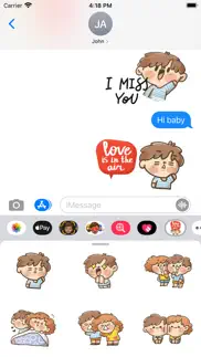 How to cancel & delete crazy cute couple stickers 3