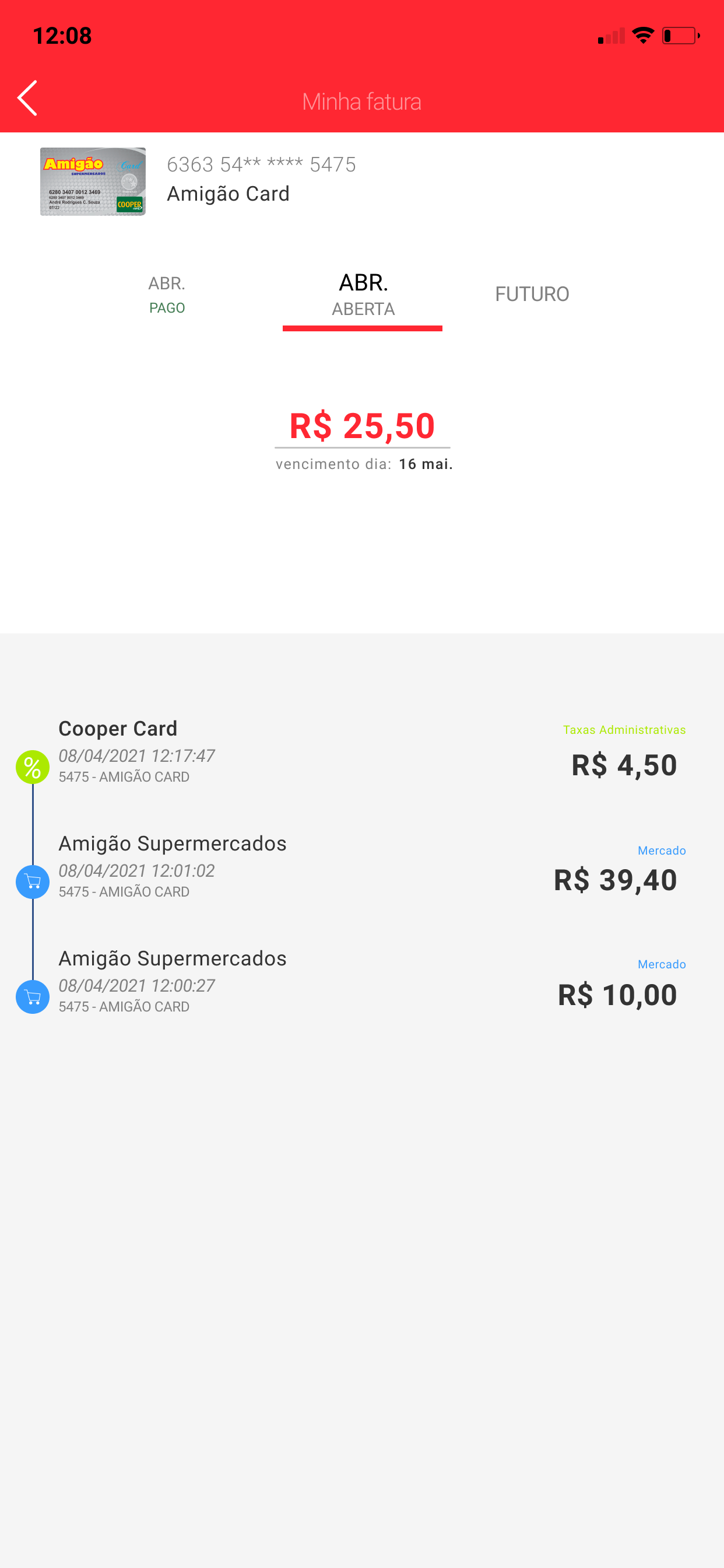 Amigão Card