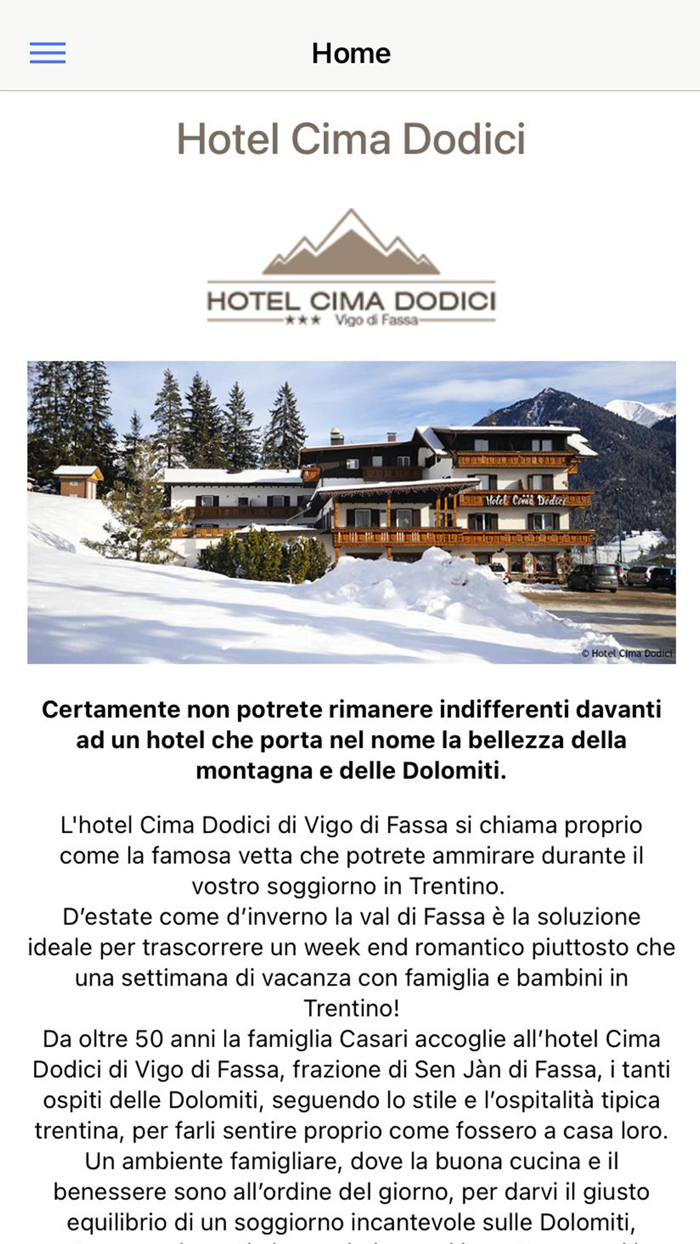 Hotel Cima Dodici
