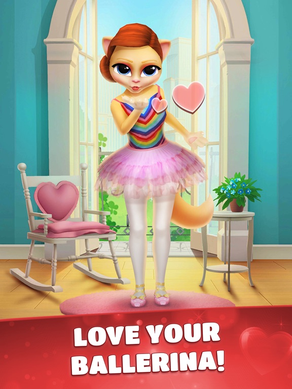 Talking Cat Emma Ballerina iPad screenshot 6 - Games app