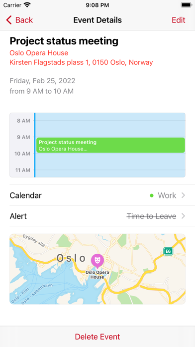 Bahá’í Calendar Screenshot