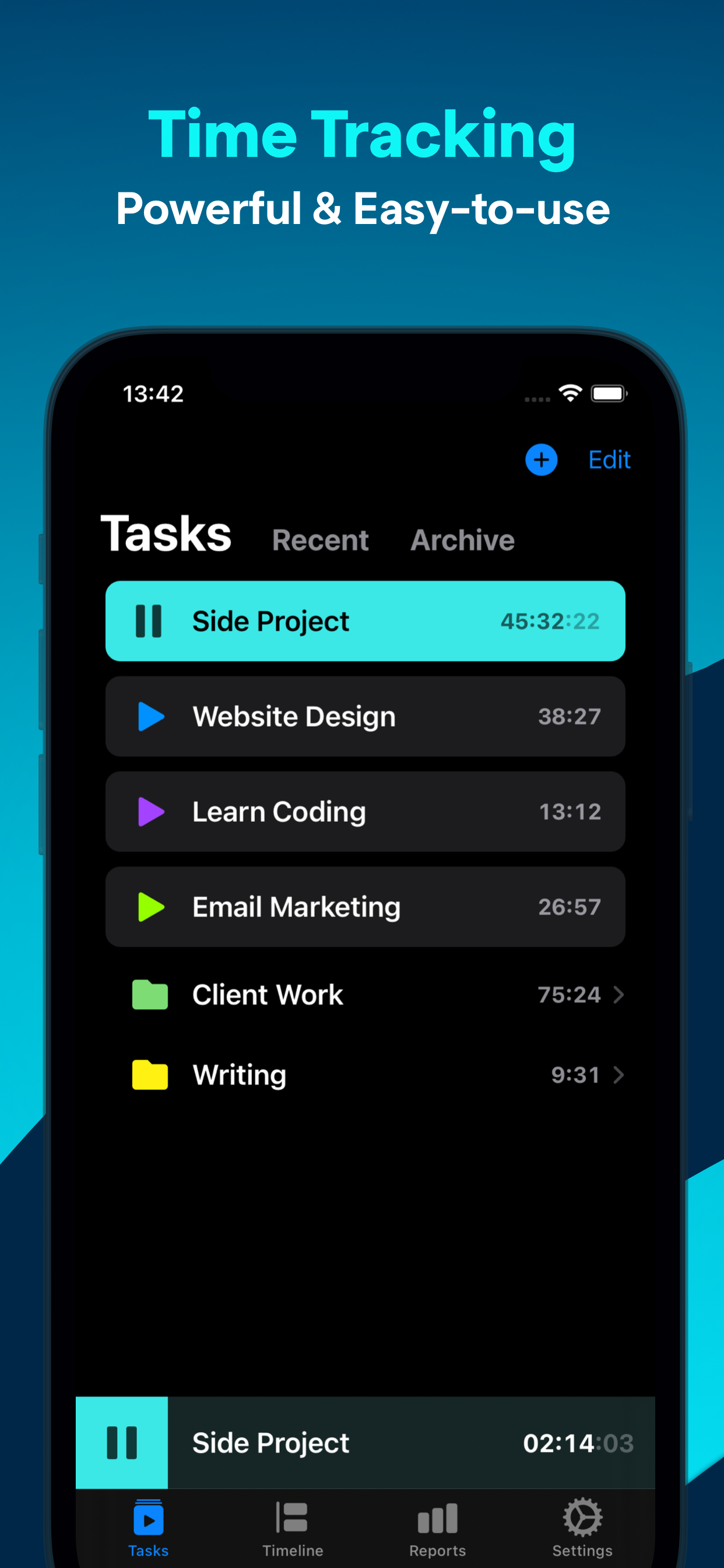 Timemator: Time Tracking