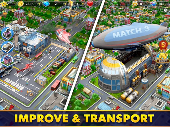 Mayor Match・City Builder Games iPad app afbeelding 3