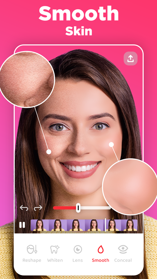 #3. Video Face Editor: Selfie Tune (iOS) Podle: Face & Body Tune Photo Editor, Societatea cu Raspundere Limitata