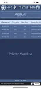 Flex Check-In WaitList screenshot #3 for iPhone
