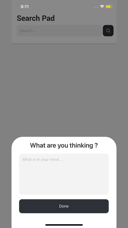 Search Pad App