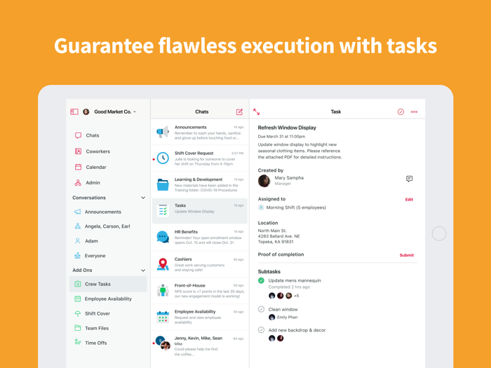 Crew Messaging and Scheduling