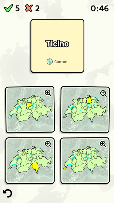 Swiss Cantons Quiz Screenshot