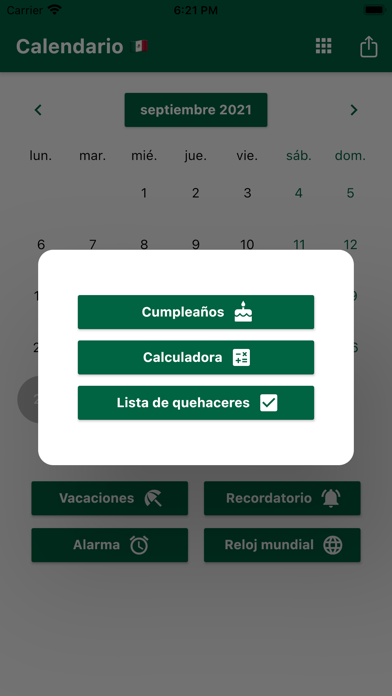 Calendario Mexicano 2024 Screenshot