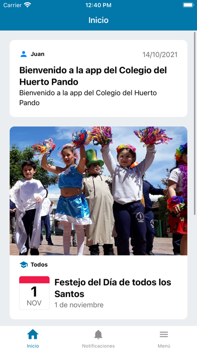 Colegio del Huerto Pando Screenshot