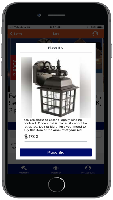 Quarter Price Auction Screenshot