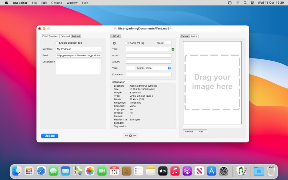 #3. ID3 Editor (macOS) By: Pa-software Limited