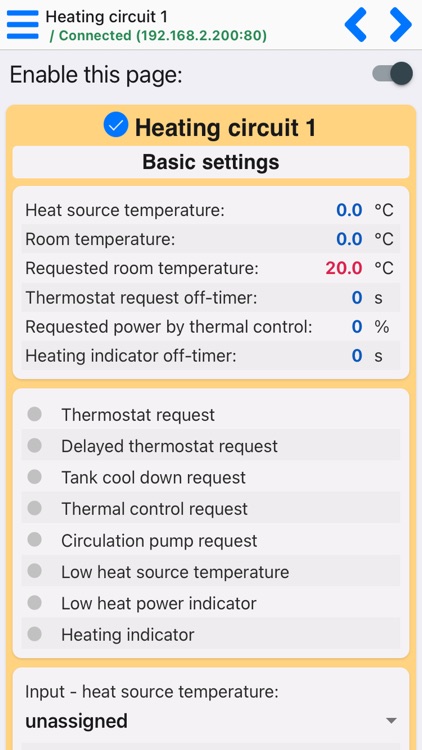 Heating Control