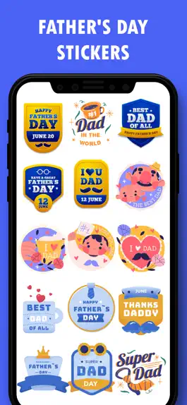 Game screenshot Happy Father's Day Stickers!! apk