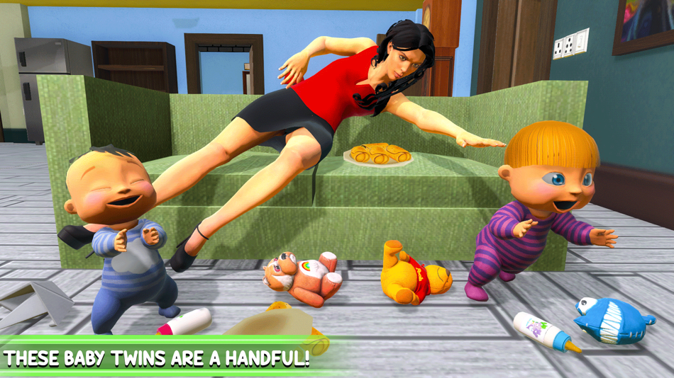 #5. Twin Baby Game Simulator 3D (iOS) Podle: Faiza Dilawar Dilawar Hussain