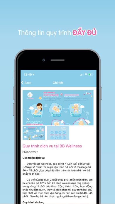 BB Wellness - Chuỗi spa cho bé Screenshot