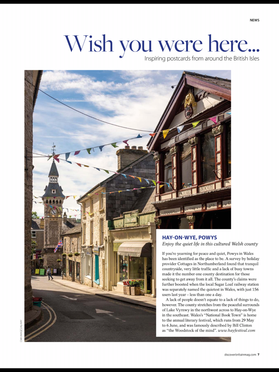 Discover Britain Magazine iPad screenshot 4 - Travel app