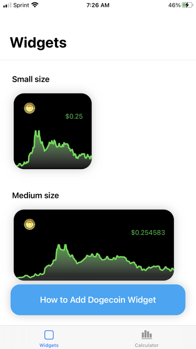 Dogecoin Widgetのおすすめ画像1