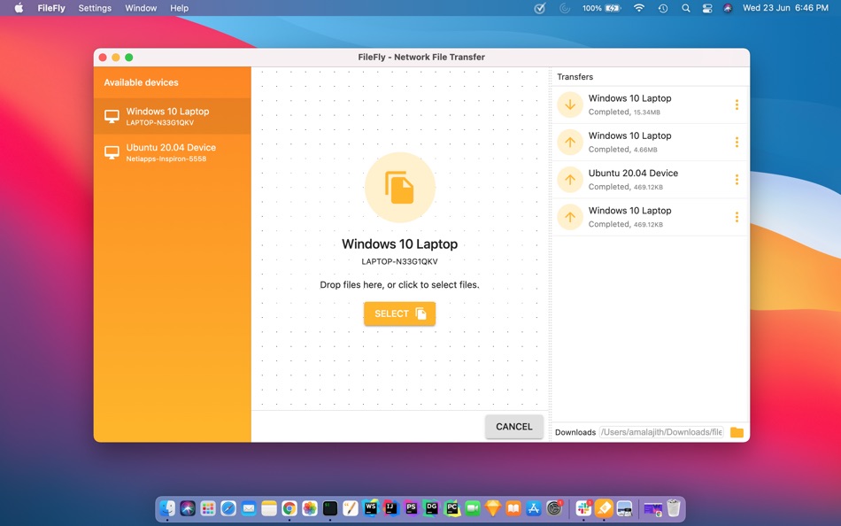 #4. FileFly Network File Transfer (macOS) 由: Amal Ajith