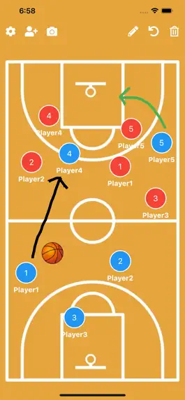 Game screenshot Simple Basketball Tactic Board apk