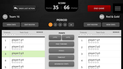 Hoop Live Stats ScoreSheet screenshot 2