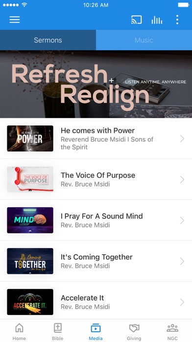 Mount Zion Christian Centre Screenshot