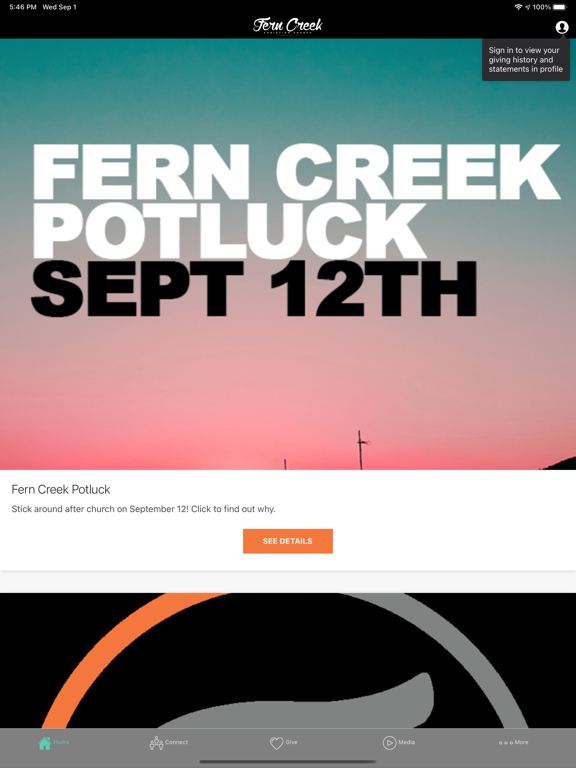 My Fern Creek iPad screenshot 1 - Lifestyle app