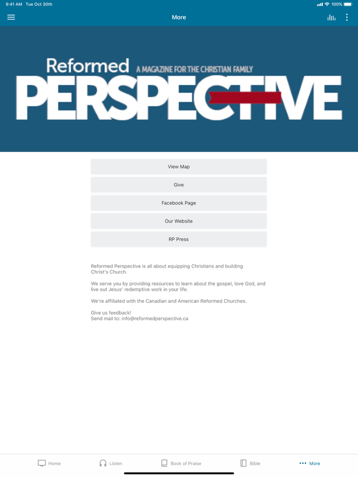 Reformed Perspective