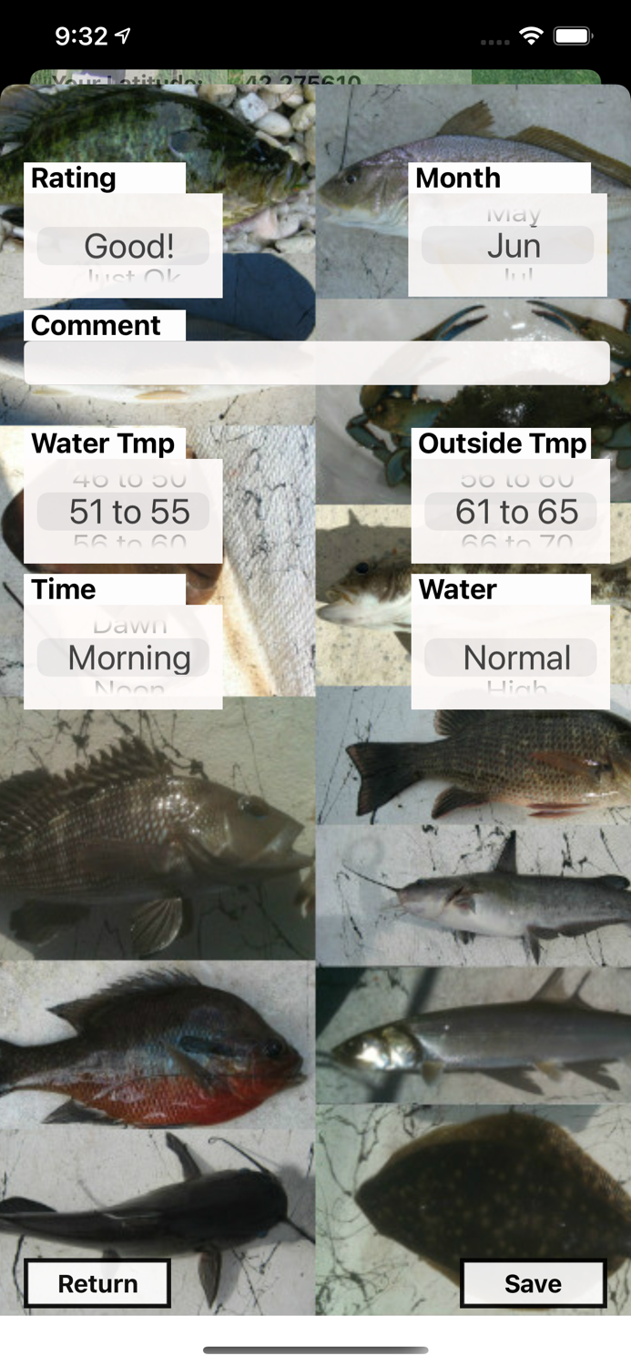 Fishing Map and Track