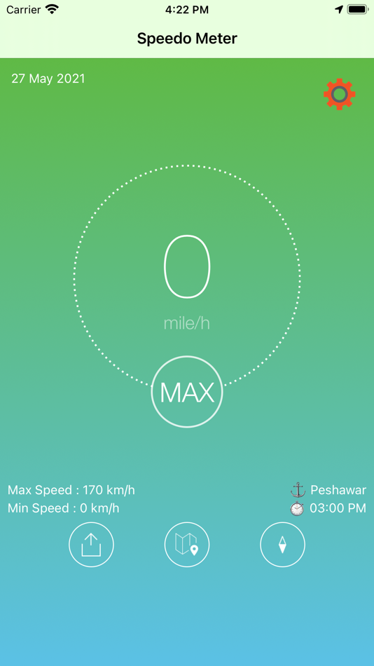 #2. Speedometer:Speed Limit Alert (iOS) 由: Waheed Khan