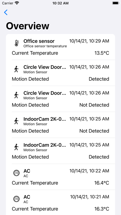 HomeLog for HomeKit Screenshot