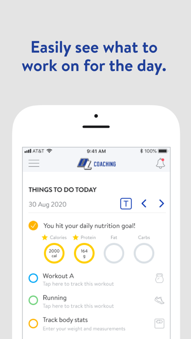 Divided Labs Fitness Coaching Screenshot