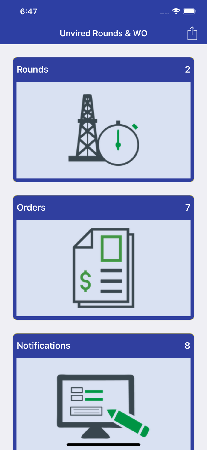 Unvired Rounds and Work Manager