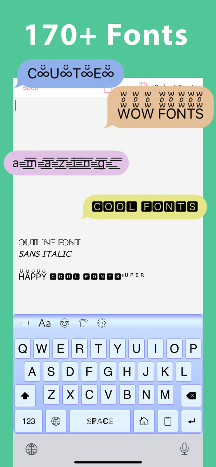 Symbol Infinity Font Keyboard