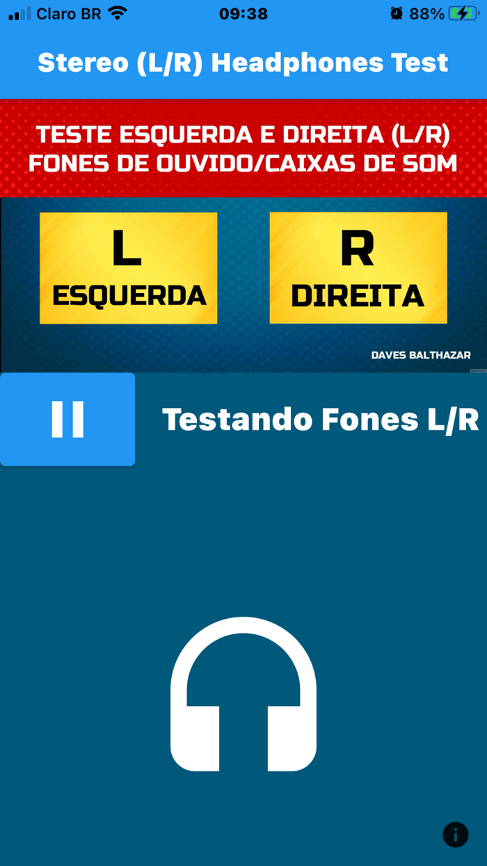 Stereo LEFT RIGHT L-R Test