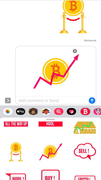 Bitcoin Central Stickers Screenshot
