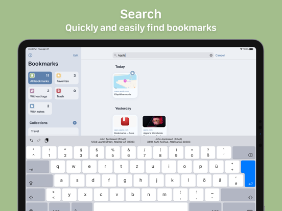 Bookmarks – Save for later iPad app afbeelding 4