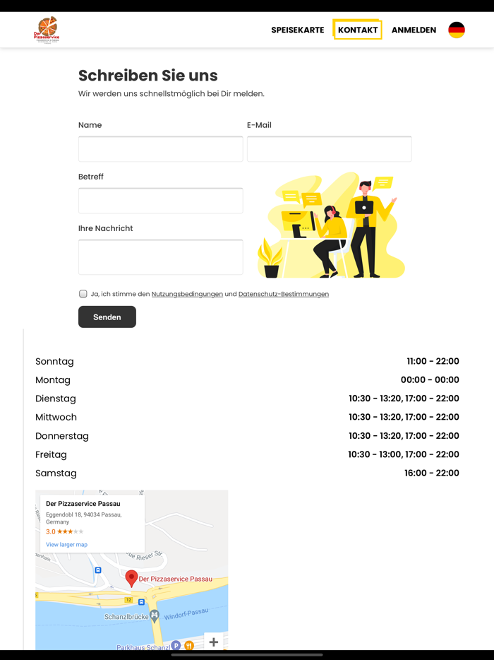 Der Pizzaservice Passau