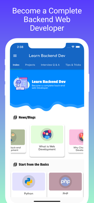 ‎Learn Backend Development Screenshot