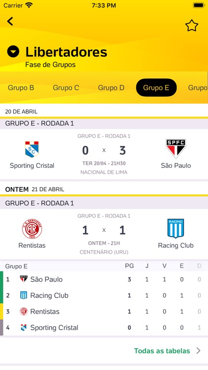 Placar UOL - Futebol screenshot-3