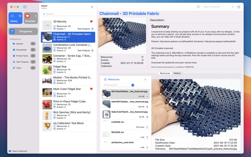 Screenshot #1 pour Depot - 3D Model Library