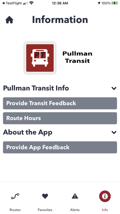 PTBusBeacon Screenshot