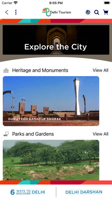 Delhi Tourism Official Screenshot