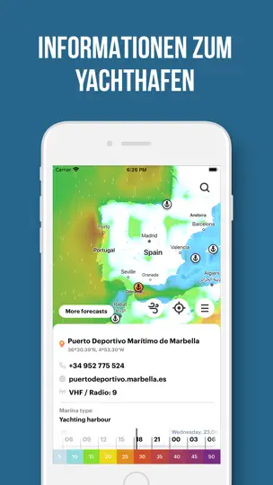 Screenshot von WindHub - Gezeiten Und Wind auf dem iPhone 1
