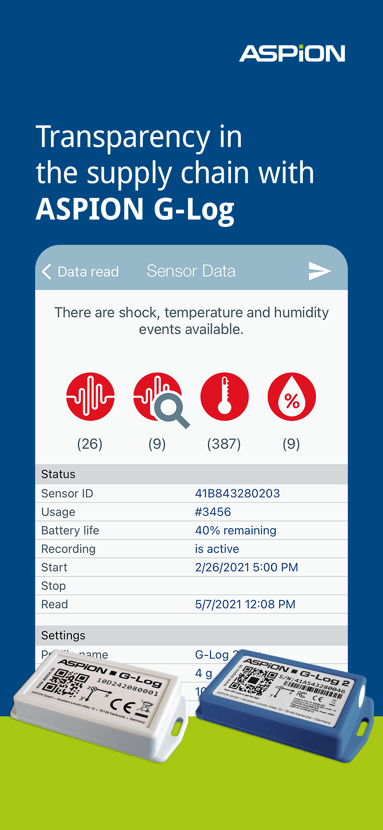 ASPION G-Log Data logger