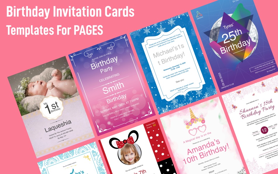 Invitation Cards for Pages - 1.0 - (macOS)