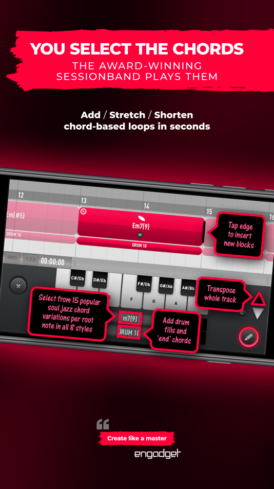 #4. SessionBand Soul Jazz Funk 3 (iOS) Ved: UK Music Apps Ltd